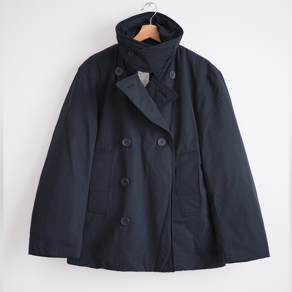 Lemaire modern casual Uniqlo short padded peacoat - Picture 1 of 8